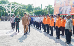 Antisipasi Bencana, BPBD Lamongan Gelar Apel Kesiapsiagaan Bencana Hidrometeorologi