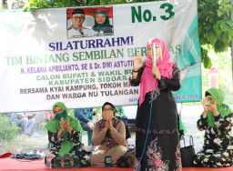 Didukung NU Tulangan, Langkah Kelana-Astutik Kian Tak Terbendung