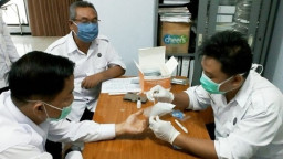 Puluhan Pegawai BNNK Jalani Rapid Test