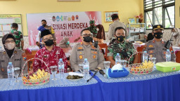 Zoom Meeting Vaksinasi Merdeka Anak di SDN-4 Beji