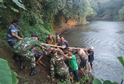TNI danWarga Temukan Sapi Diduga Sebelumnya Dicuri Maling