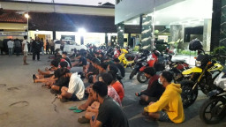 65 Pemuda Terjaring Razia Balap Liar, 1 Diantaranya Bocah SD