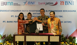 Tingkatkan Layanan Perbankan Digital, Bank Jatim Kolaborasi Dengan BNI