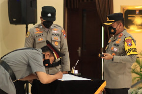 Kapolres Blitar Kota Pimpin Sertijab Lima PJU Diantaranya Jabatan Kasat dan Kapolsek