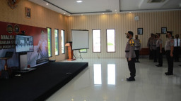 94 Personil Naik Pangkat, Ini Pesan Kapolresta Mojokerto