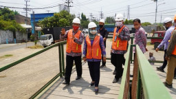 Sidak Proyek Pasar Benpas dan Rest Area Gunung Gedangan