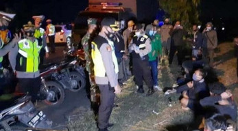 Razia Balap Liar, 6 Pengendara Diamankan Tak Pakai Helm dan Masker