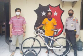 Ditinggal Olahraga, Sepeda Angin Digondol Maling