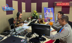 Polresta Madiun Edukasi Tertib Lalu Lintas Lewat Radio