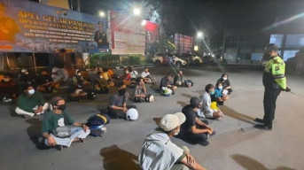 Puluhan Pengendara Motor Terjaring Patroli di Malam Minggu