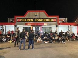 Operasi Balap Liar di Ponorogo, 40 Motor Diamankan