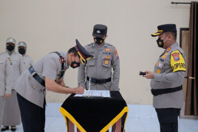 Kapolres Blitar Kota Pimpin Sertijab Wakopolresta yang Baru