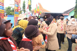 Hari Jadi ke-61, Bupati Mojokerto Hadiri Peringatan Hari Pramuka