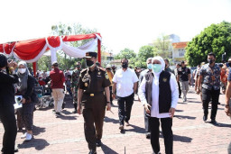 Vaksinasi Dosis ke-2 Kejati Jatim Dibanjiri Masyarakat