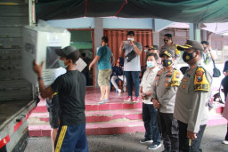 Polresta Kawal Ketat Distribusi Logistik Utara Sungai