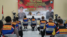 349 Bhabinkamtibmas Sidoarjo Dilatih Sebagai Tracer Covid-19