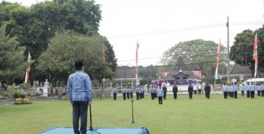 Cegah Cluster Covid-19, Peserta Upacara HUT Jatim di Lumajang di Batasi