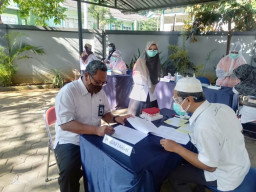 Puluhan Pegawai BPS Kabupaten Tuban di Rapid Tes Massal