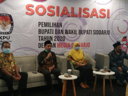 Libatkan Wartawan, KPU Gelar Sosialisasi Pilkada Sidoarjo