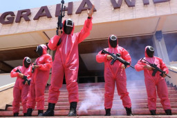 Hari Ke-12 SKD CPNS Kemenkumham Jatim Bernuansa Squid Game