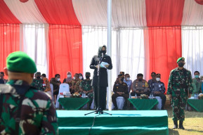 Bupati Mojokerto Pimpin Upacara Pembukaan TMMD Imbangan Ke-114