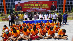 Selama Dua Pekan Polres Gresik Garuk 25 Budak Narkoba