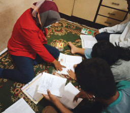 Jalani KKN, Mahasiswa Untag Fokus Benahi Pendidikan di Kala Pandemi