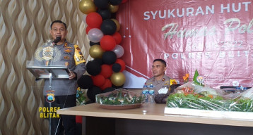 Kapolres Blitar Peringati HUT HUMAS POLRI Ke 71, Wartawan dan Humas Polri Ibarat Rel Kereta Api Selalu Seiring Hantarkan Gerbang Informasi