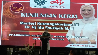 Kunker Ke Ajinomoto, Menaker Sebut Perjalanan SE Upah Minimum Tak Mudah