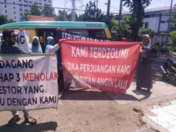 Tagih Janji, Paguyuban Pedagang Pasar Turi Tahap 3 Datangi Kantor PT KAI