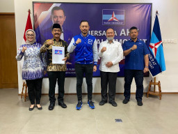 AHY Turun Gunung Menangkan Machfud Arifin di Pilwali Surabaya