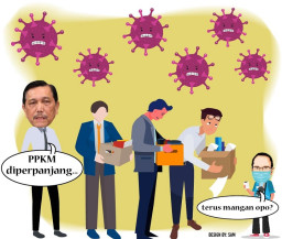 Pecatan Karyawan Mall Minta Bansos