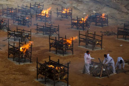 Gelombang Tsunami Covid-19 India, 4.187 Kematian dalam 24 Jam