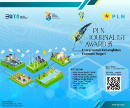 Angkat Tema Energi untuk Kebangkitan Ekonomi Negeri, PLN Gelar Journalist Award 2021