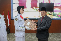 Paskibra Lamongan Tahun 2021 Dikukuhkan Sebagai Duta Pancasila