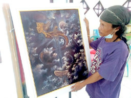 Pernah Ketipu, Kini Eksis Jadi Pelukis Aliran Kejawen