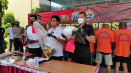 12 Pesilat di Kediri Dibekuk, Terlibat Pengeroyokan dan Pembacokan