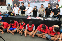 Komplotan Pembobol Gudang di Surabaya Dibekuk Polrestabes