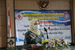 Bupati Kediri Minta IBI Semakin Profesional Tangani Kesehatan Ibu dan Anak