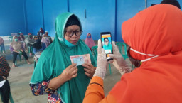 Dinsos Kabupaten Kediri Bersama Kantor Pos Lounching Penyaluran BST
