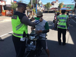 Dalam 4 Hari, Polres Blitar Tilang 227 Pelanggar