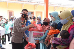 Baksos Polres, Pemkab dan PWI Sasar Warga Terdampak Covid-19