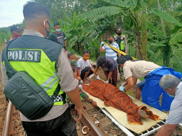 Kurang Hati-hati, Nenek Tewas Tersambar Kereta Api