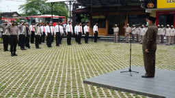 Santoso Apel Bersama di Polres Blitar Kota