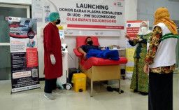 Bupati Bojonegoro Ajak Warga Donor Plasma Konvalesen