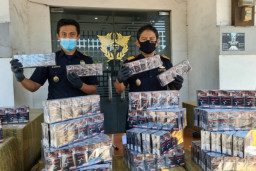 Penyelundupan 320 Ribu Rokok Ilegal Digagalkan