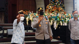 Jelang Natal 2021, Kapolresta Sidoarjo Cek Kesiapan Gereja