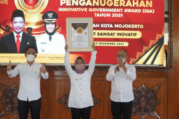IGA 2021 Kemendagri, Kota Mojokerto Raih Predikat Kota Terinovatif