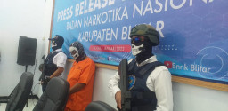 Disanggong 24 Jam, Pengedar Narkoba Ditangkap BNNK Blitar