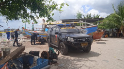 Polda Jatim Amankan Mortir yang Ditemukan Nelayan di Lamongan